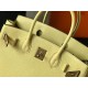 Hermes Jaune Poussin Clemence Birkin 30cm Bag
