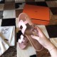 Hermes Oasis Sandals In Pink Swift Leather