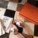 Hermes Oasis Sandals In Pink Swift Leather