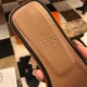 Hermes Oran Slide Sandals In Black Clemence Leather