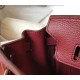 Hermes Bordeaux Clemence Birkin 30cm Bag