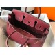 Hermes Bordeaux Clemence Birkin 30cm Bag