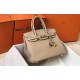 Hermes Argile Clemence Birkin 30cm Bag