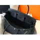 Hermes Noir Clemence Birkin 30cm Bag