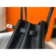 Hermes Noir Clemence Birkin 30cm Bag