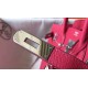 Hermes Rose Red Clemence Birkin 30cm Bag