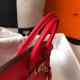 Hermes Red Clemence Birkin 30cm Bag
