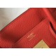 Hermes Red Clemence Birkin 30cm Bag