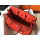 Hermes Red Clemence Birkin 30cm Bag