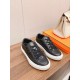 Hermes Women's Deep Sneakers in Black Leather