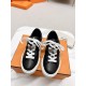 Hermes Women's Day Sneakers in Black Leather