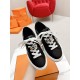 Hermes Women's Day Sneakers in Black Leather