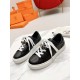 Hermes Women's Day Sneakers in Black Leather