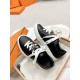 Hermes Women's Day Sneakers in Black Leather