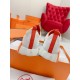 Hermes Men's Depart Sneakers in Orange Gradient Knit