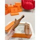 Hermes Esmee Mules in Brown Calfskin