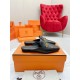 Hermes Esmee Mules in Black Calfskin