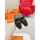 Hermes Esmee Mules in Black Calfskin