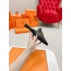 Hermes Esmee Mules in Black Calfskin