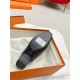 Hermes Esmee Mules in Black Calfskin