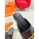 Hermes Esmee Mules in Black Calfskin
