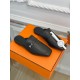 Hermes Groupie Mules in Black Calfskin