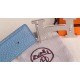 Hermes H Belt Buckle & Blue Clemence 32 MM Strap