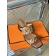 Hermes Gaby Sandals 60mm in Brown Nappa Leather