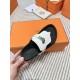 Hermes Empire Sandals in White Calfskin