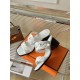 Hermes Gaby Sandals 60mm in White Nappa Leather