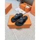Hermes Empire Sandals in Black Calfskin