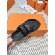 Hermes Empire Sandals in Black Calfskin