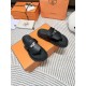 Hermes Empire Sandals in Black Calfskin