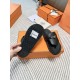 Hermes Empire Sandals in Black Calfskin