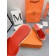 Hermes Eze 30 Cork Platform Sandals in Piment Suede Leather
