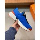 Hermes Heros Sneakers in Blue Technical Knit