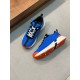 Hermes Heros Sneakers in Blue Technical Knit