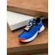 Hermes Heros Sneakers in Blue Technical Knit