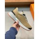 Hermes Heros Sneakers in Khaki Technical Knit
