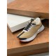 Hermes Heros Sneakers in Khaki Technical Knit