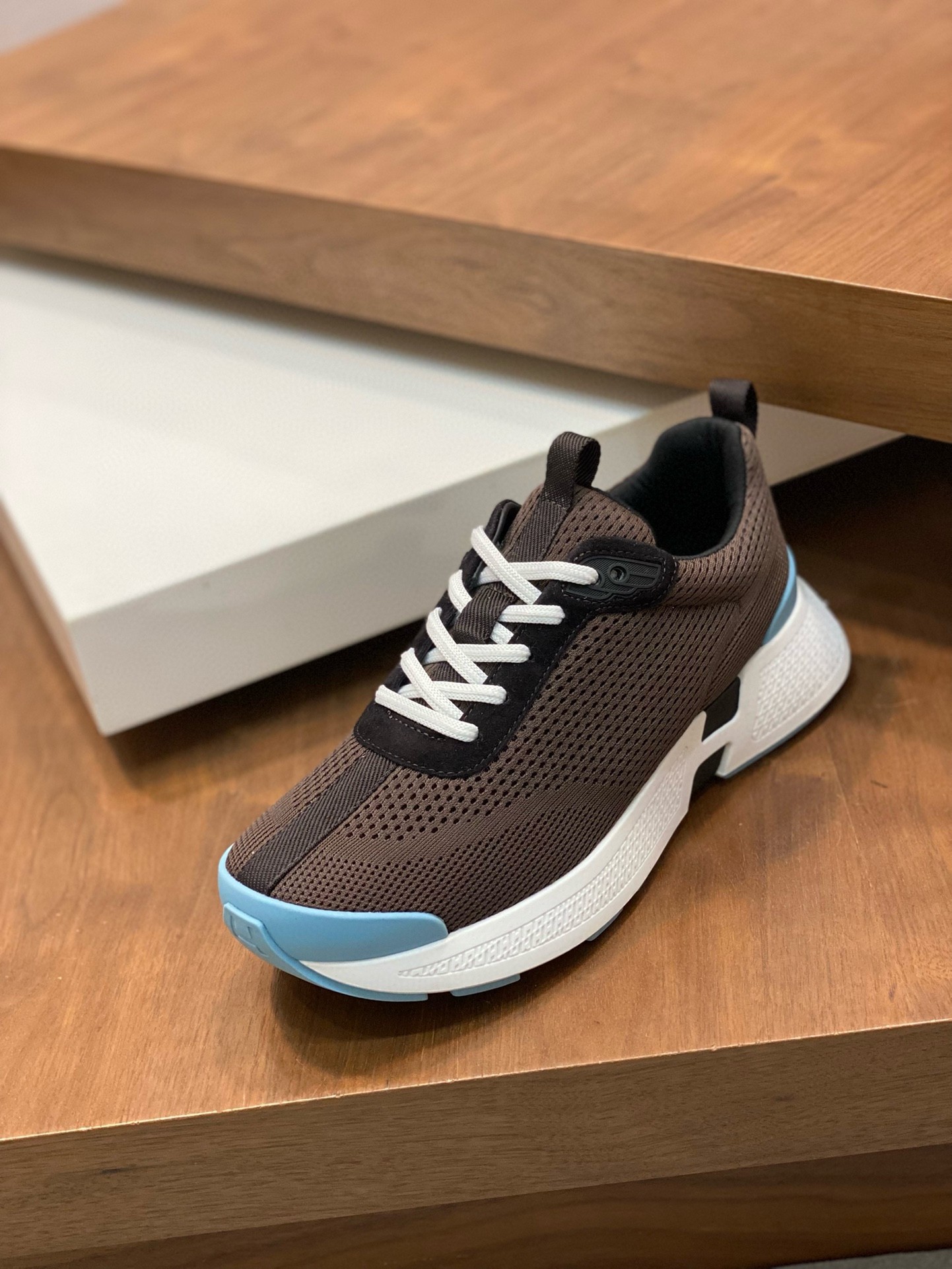 Hermes Heros Sneakers in Black Knit and Black Suede