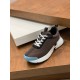 Hermes Heros Sneakers in Black Knit and Black Suede