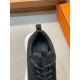Hermes Heros Sneakers in Black Technical Knit