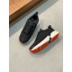 Hermes Heros Sneakers in Black Technical Knit