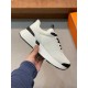 Hermes Heros Sneakers in White Technical Knit