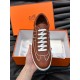 Hermes Boomerang Sneakers In Brown Epsom Calfskin