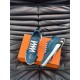 Hermes Men's Bouncing Sneakers in Blue Leather