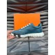 Hermes Men's Bouncing Sneakers in Blue Leather