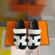 Hermes Men's Chypre Sandals in White Calfskin