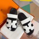 Hermes Men's Chypre Sandals in White Calfskin